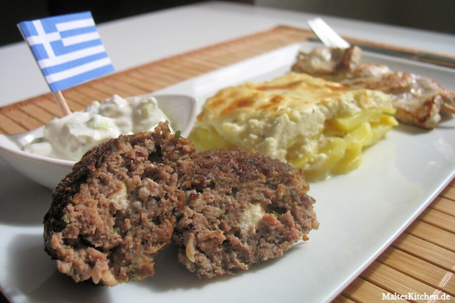 Rezept für Souvlaki und Bifteki
