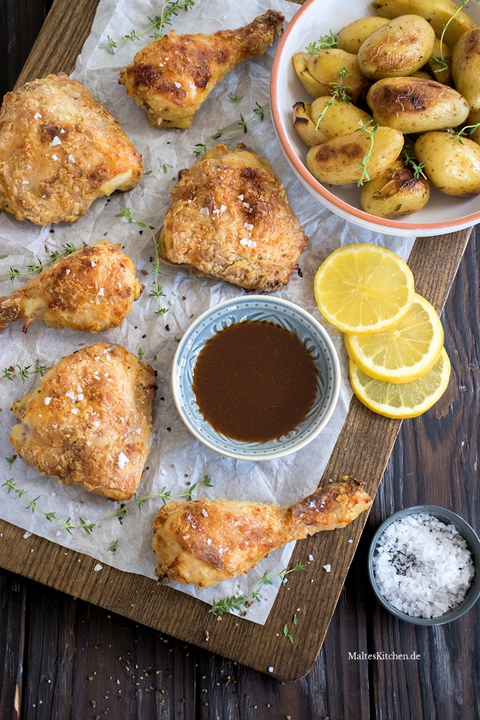Knuspriges Fried Chicken aus dem Ofen