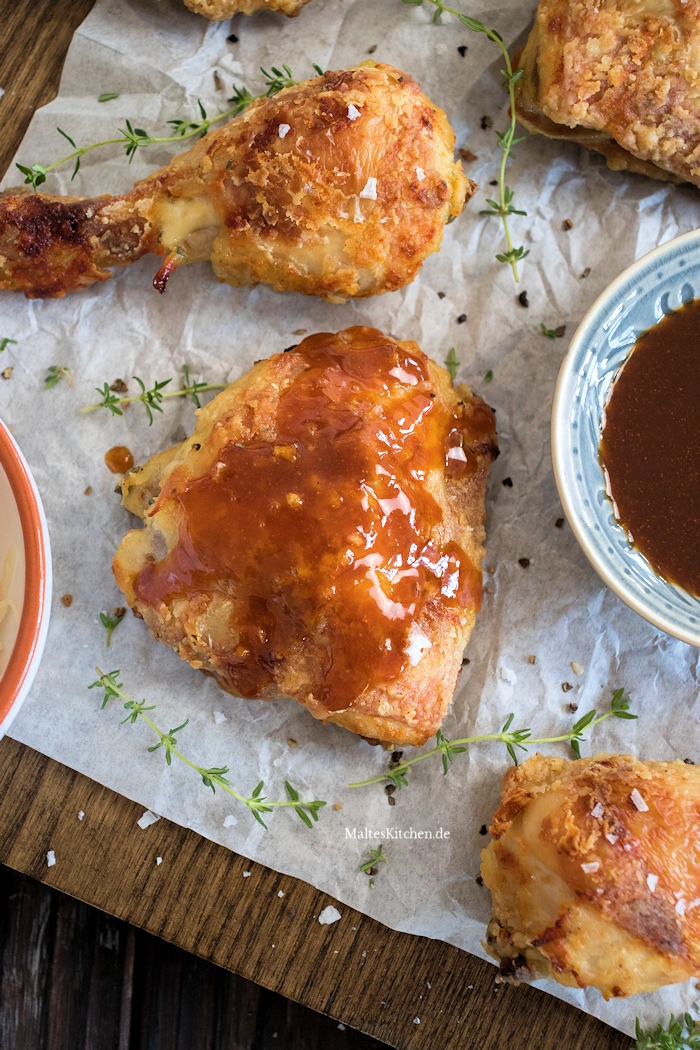 Fried Chicken mit Würzsauce