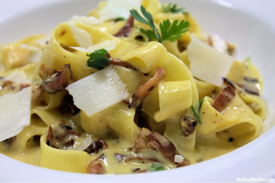 Tagliatelle nach Art Carbonara