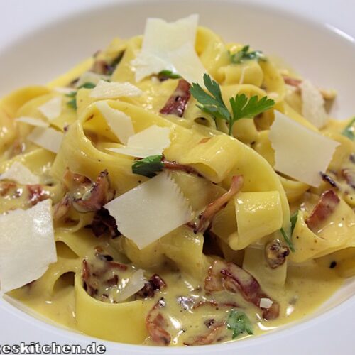 Tagliatelle nach Carbonara Art