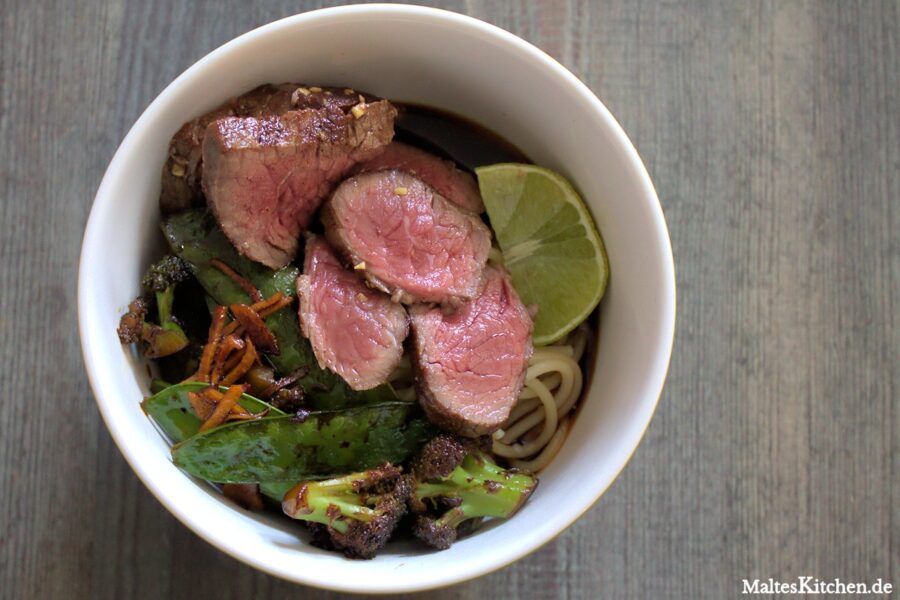 Rezept für Dan-Dan-Nudeln mit Rindfleisch