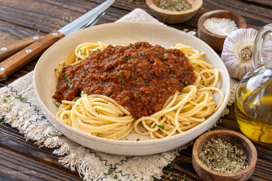 Rezept für Spaghetti Bolognese