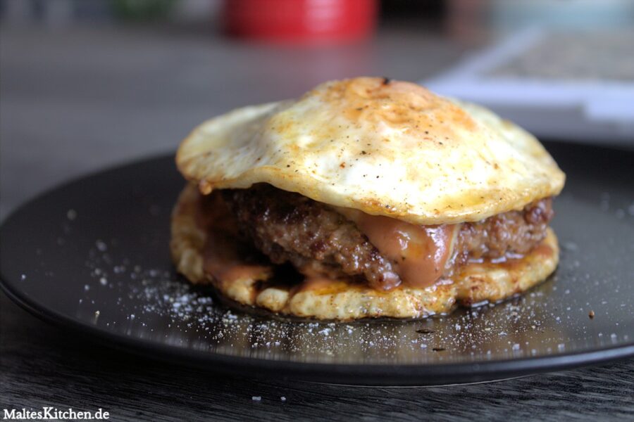 Rezept für einen Spiegelei Burger