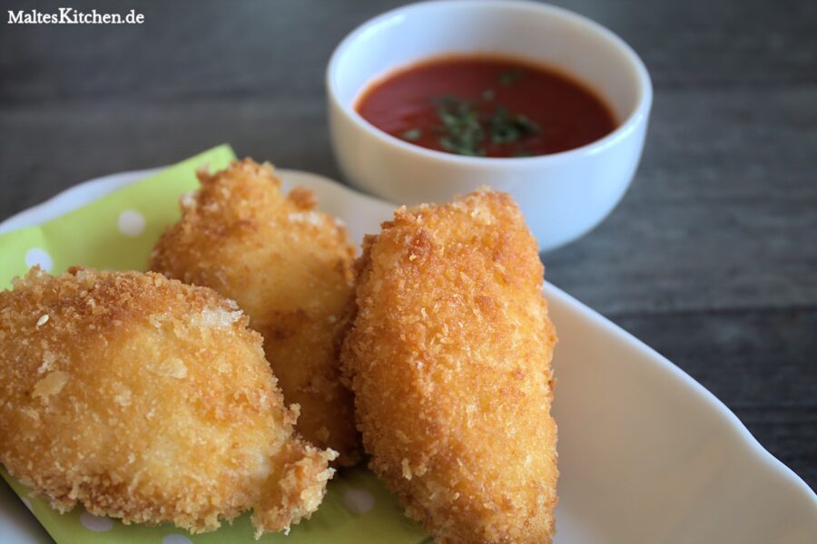 Rezept für selbstgemachte Mozzarella-Sticks