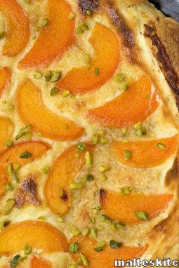 Die Tarte direkt nach dem Backen