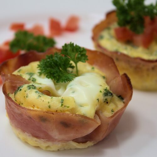 Rezept für Low Carb Eier-Schinken-Muffins