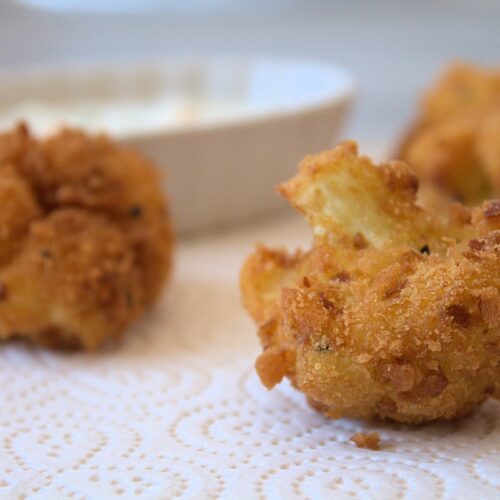 Rezept für frittierten Blumenkohl mit Sauce Tartare