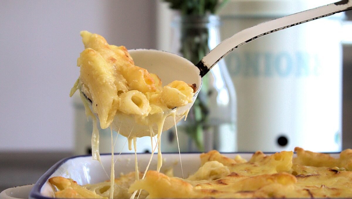 Rezept Nudelauflauf mit Lauch und Käse nach Tim Mälzer
