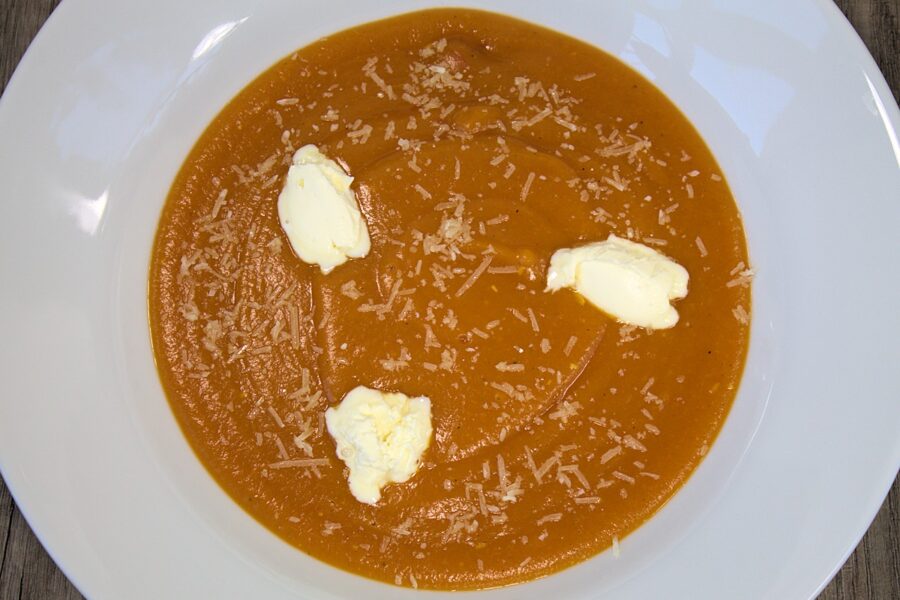 Kürbissuppe mit Mascarpone