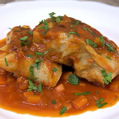 Die Krautwickeln in Tomatensauce haben mir super geschmeckt