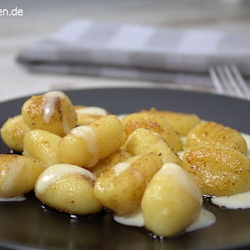 leckere Gnocchis in einer Käse-Sahne-Sauce