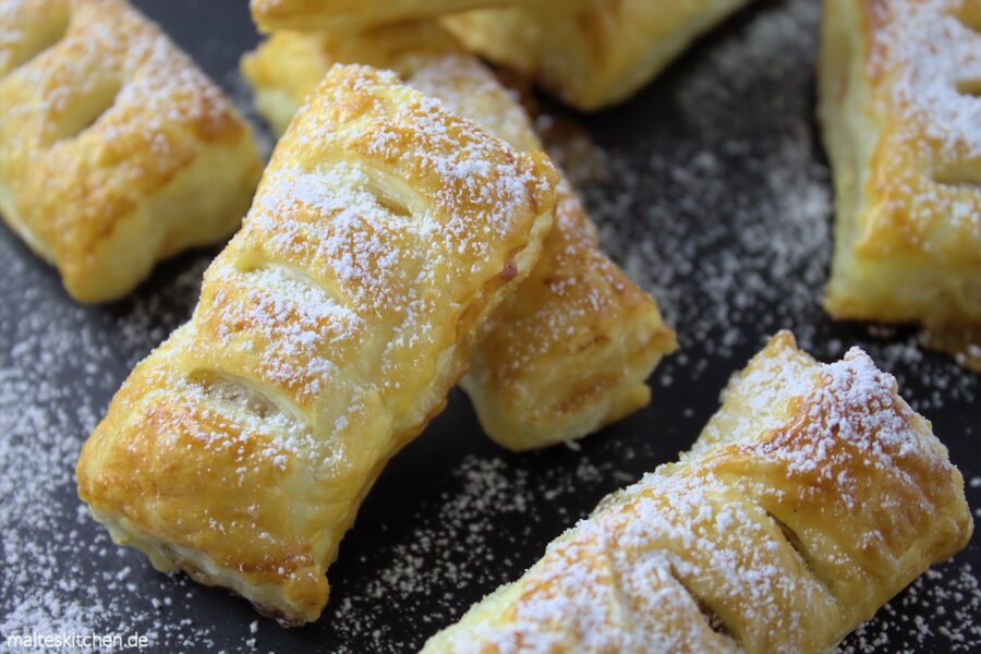 Süß und knusprig leckere Apfeltaschen nach Mario Kotaska Rezept.