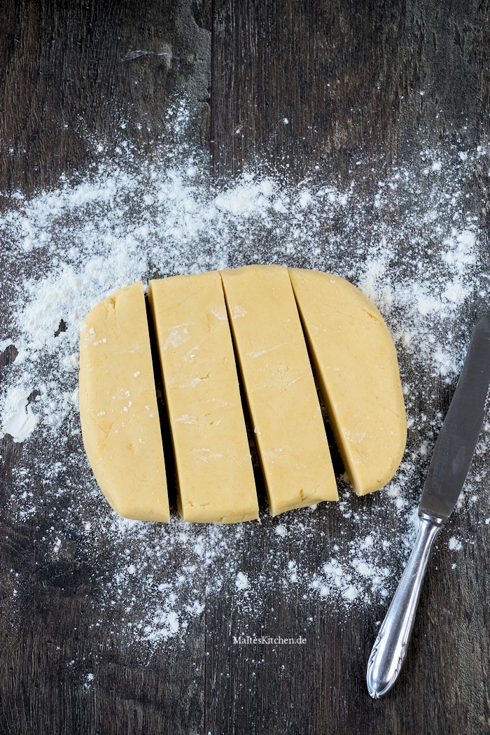 Portionierter Mürbeteig