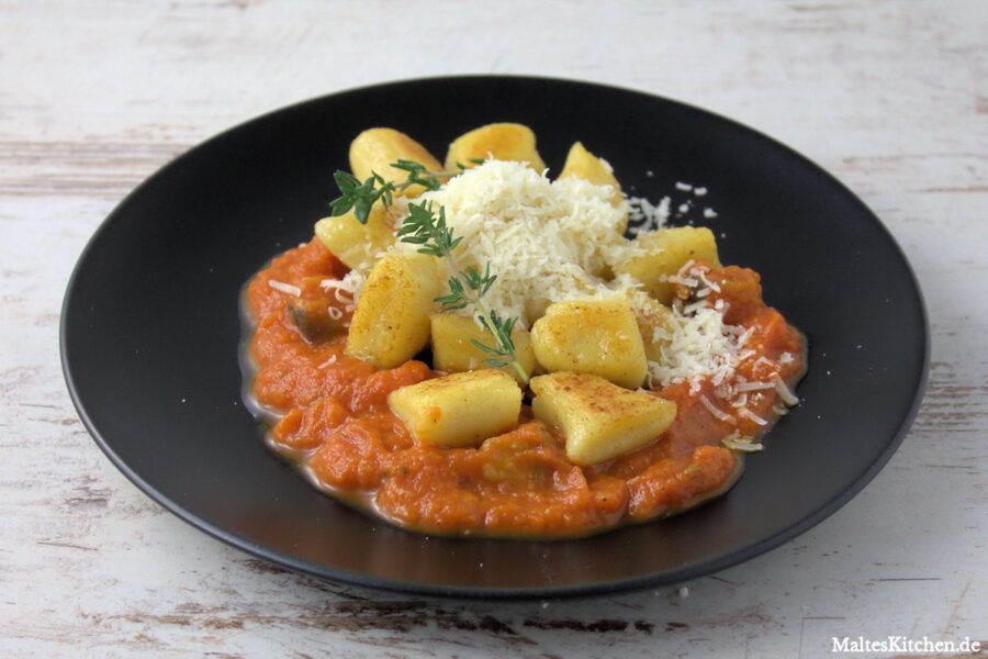 Rezept für Gnocchis mit Auberginen-Tomatensauce nach Christian Rach