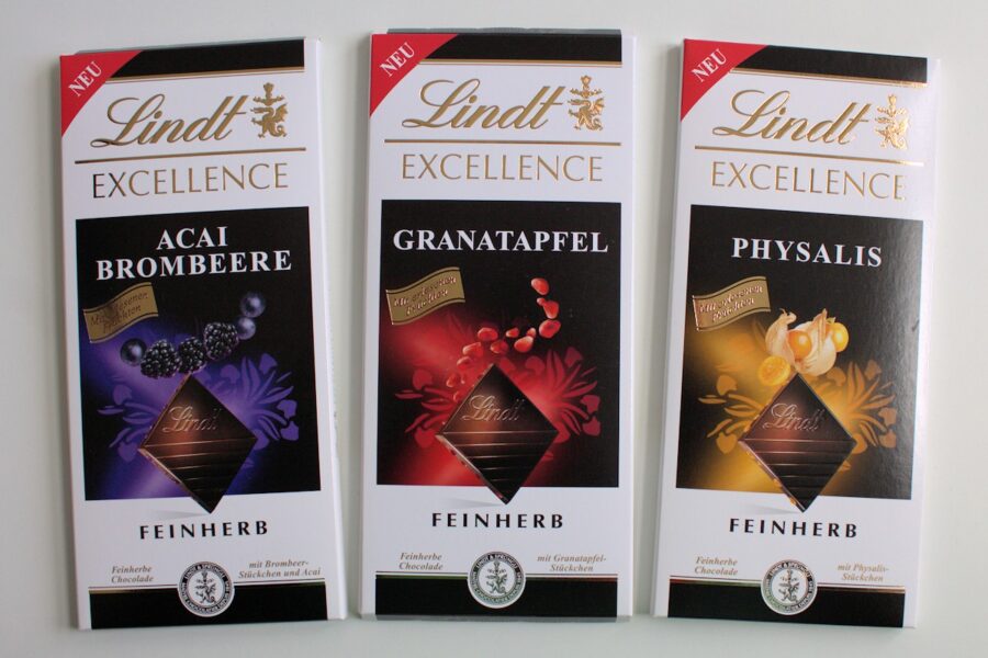 Lindt Exellence Acai Brombeere, Granatapfel und Physalis getestet