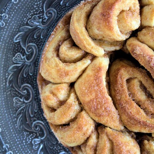 Super leckere Zimtschnecken gebacken in einer Springform