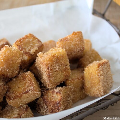 Rezept für French Toast Würfel mit Zimt und Zucker