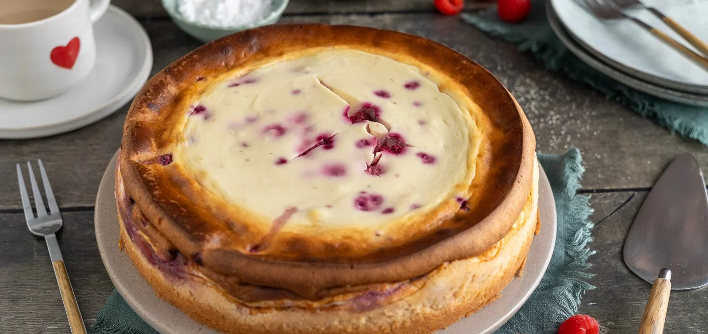 Käsekuchen mit Himbeeren nach Tim Mälzer Rezept