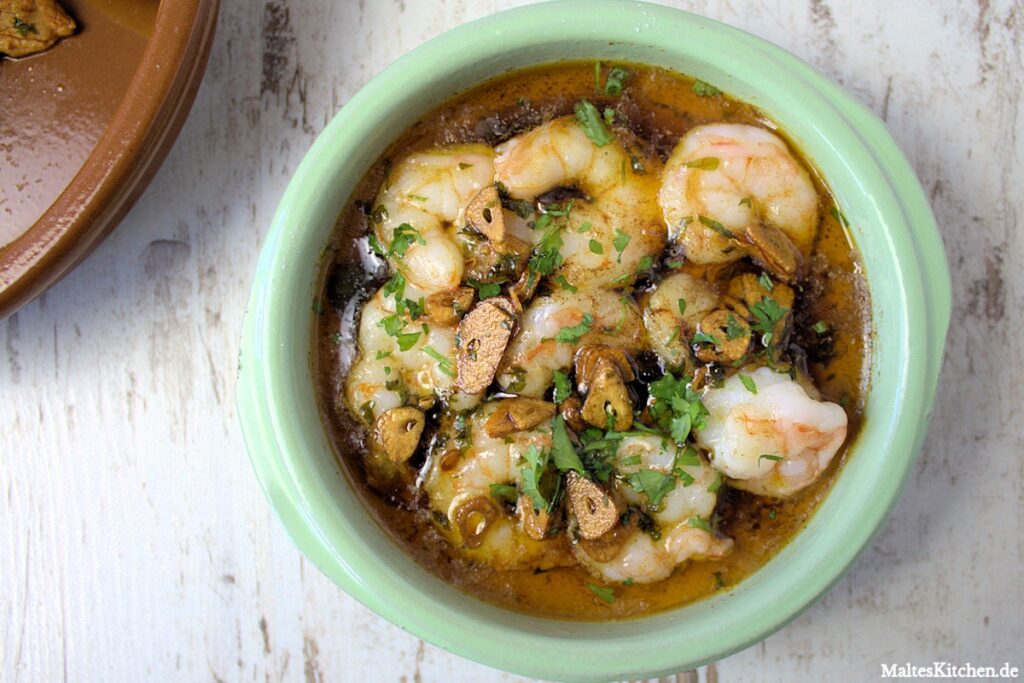 Rezept für Garnelen in Knoblauchöl - Gambas al Ajillo