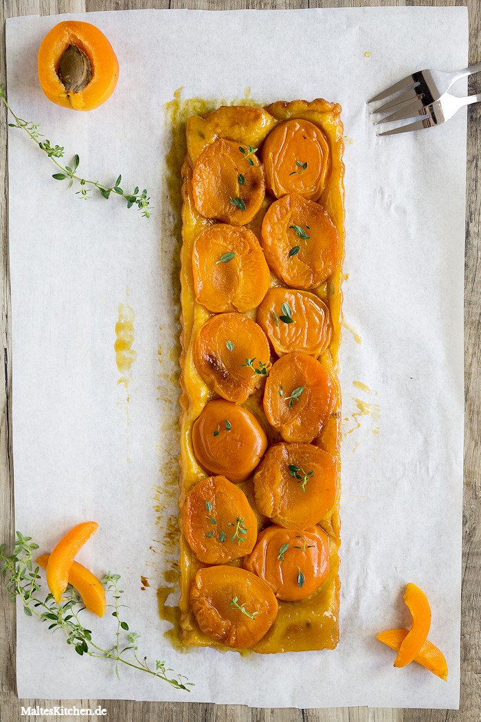 Leckere Aprikosen-Tarte mit Mürbeteig