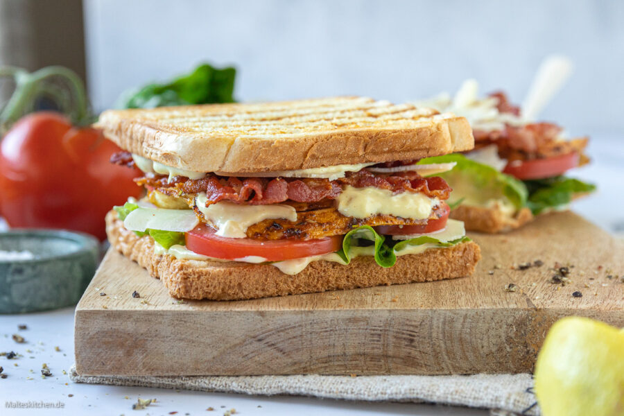 Rezept Caesar Sandwich mit Hähnchen und Bacon