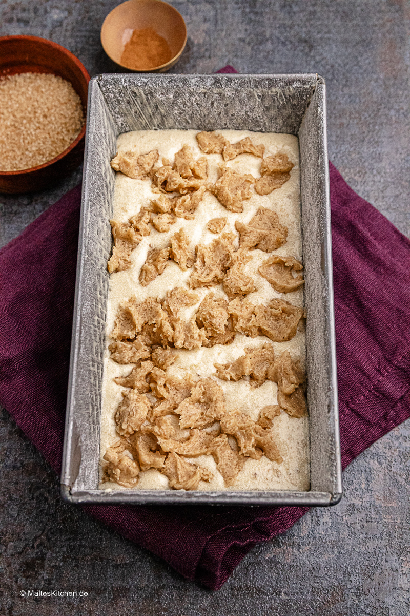 Bananenbrot mit Zimtstreusel
