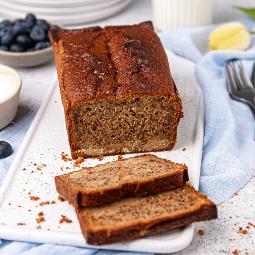 Rezept saftiges Bananenbrot mit Zimtstreusel