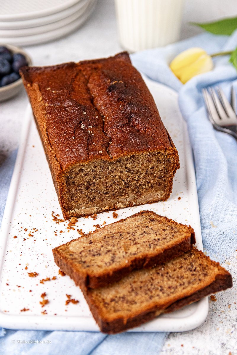 Super saftiges Bananenbrot mit Zimtstreusel