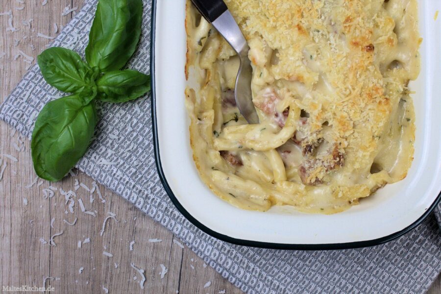 Leckere Makkaroni mit Speck