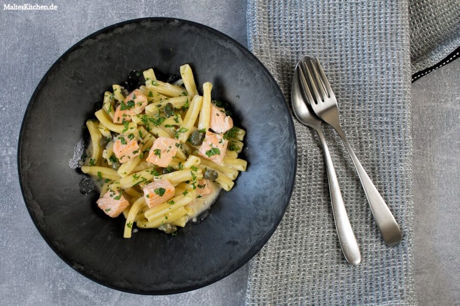 Rezept Casarecce mit Lachs und Kapern