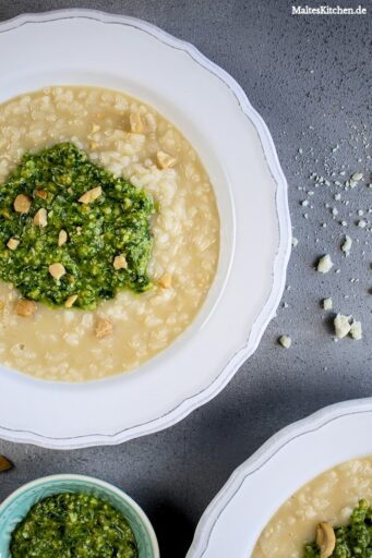 Leckeres Risotto mit Pesto