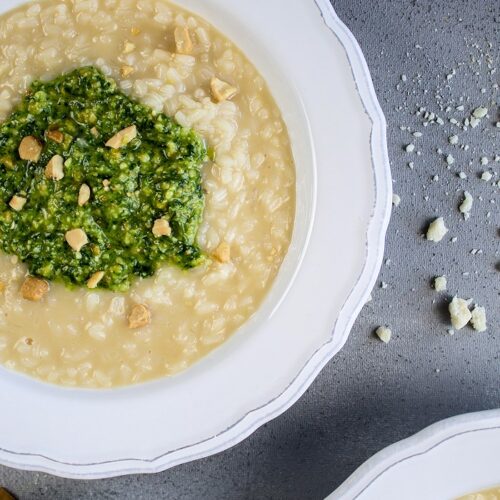 Leckeres Risotto mit Pesto