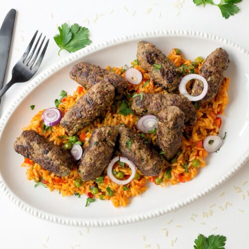 Rezept Cevapcici mit Djuvec-Reis