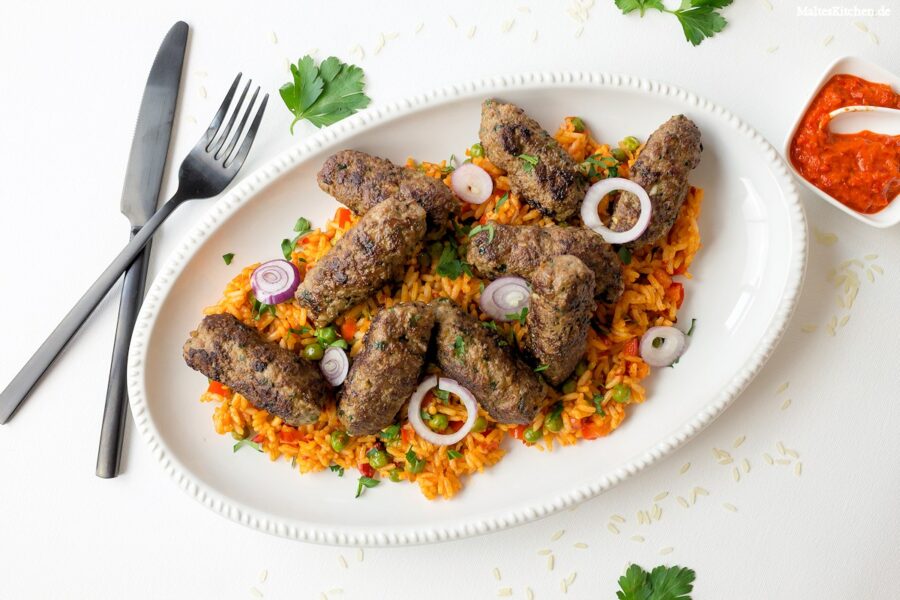 Rezept Cevapcici mit Djuvec-Reis