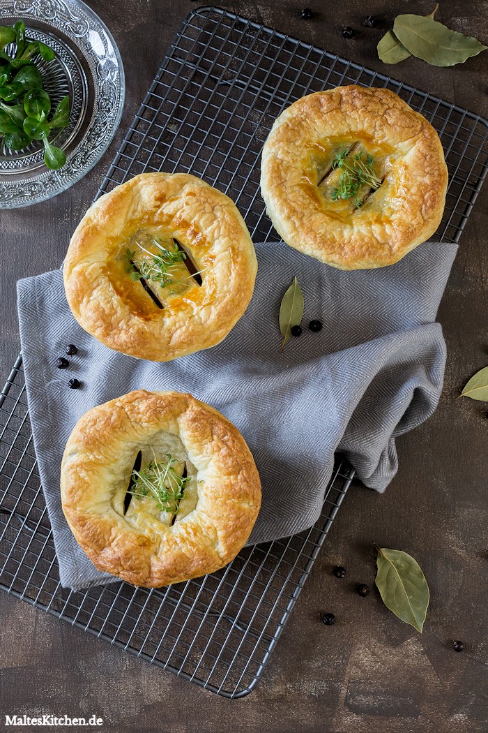 Rindfleisch Pie mit Kabanos