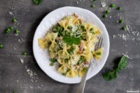 Rezept für Pancetta mit Erbsen & Minze