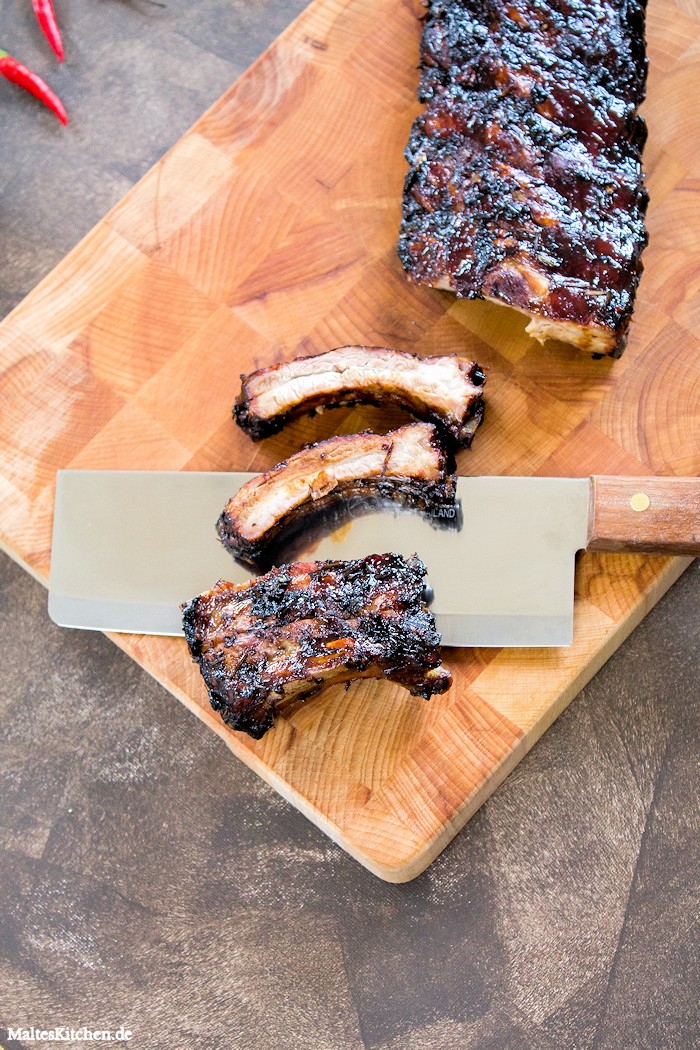 Asiatische Spareribs mit Ingwer, Chilli und Zitronengras