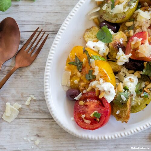 Rezept für einen Tomaten-Brot-Salat