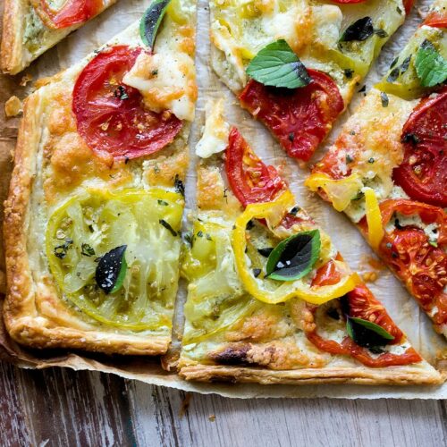 Rezept Tomatentarte mit Ricotta-Basilikum-Creme