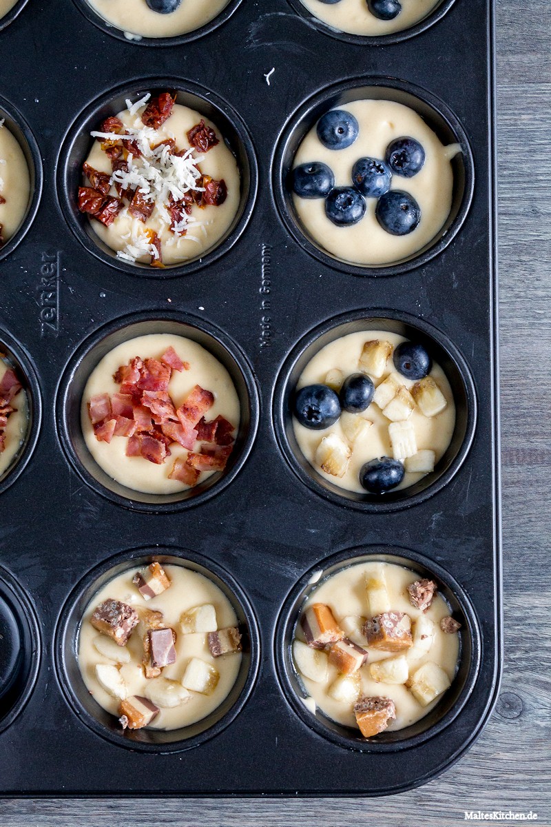 Pancake Muffins vor dem Backen