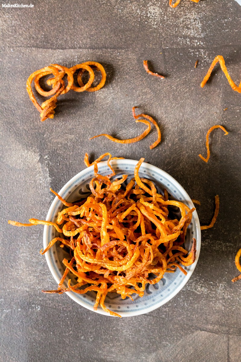 Locken aus Süßkartoffeln