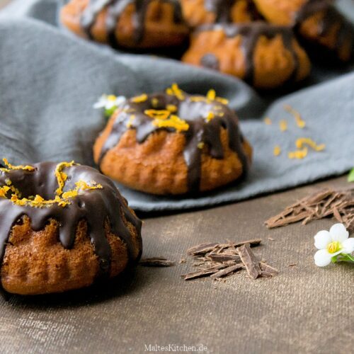Rezept für Mini-Gugelhupfe mit Orange & Joghurt