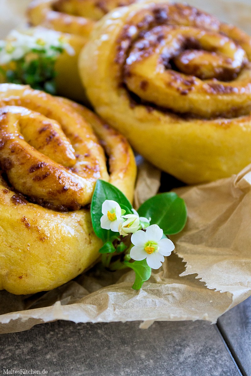 Zimtschnecken ohne Zucker!