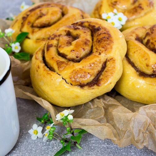 Rezept für Zimtschnecken mit Datteln gesüßt