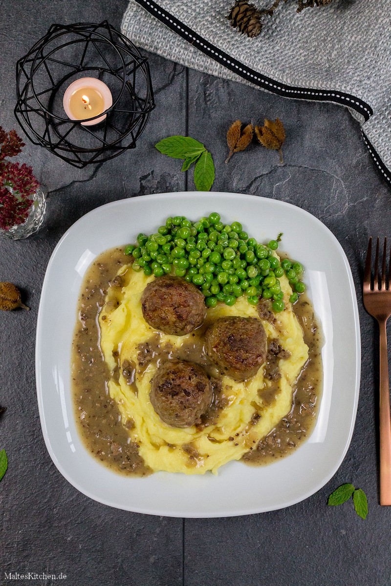 Hackbällchen aus dem Ofen