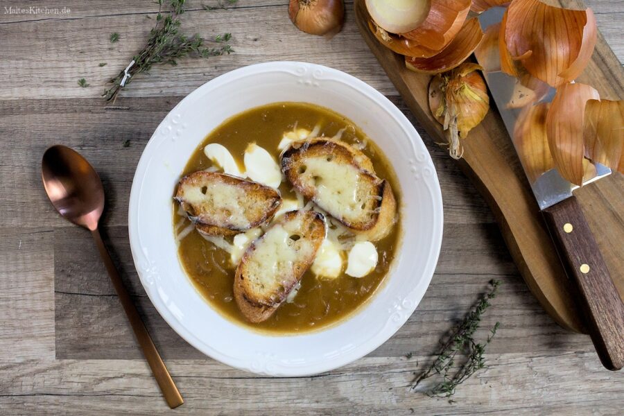 Rezept für eine französische Zwiebelsuppe