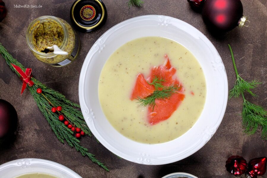 Rezept für eine Apfel-Sellerie-Senf-Suppe