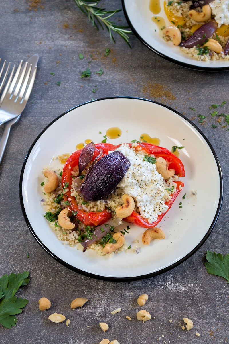 Gefüllte Paprika mit Couscous