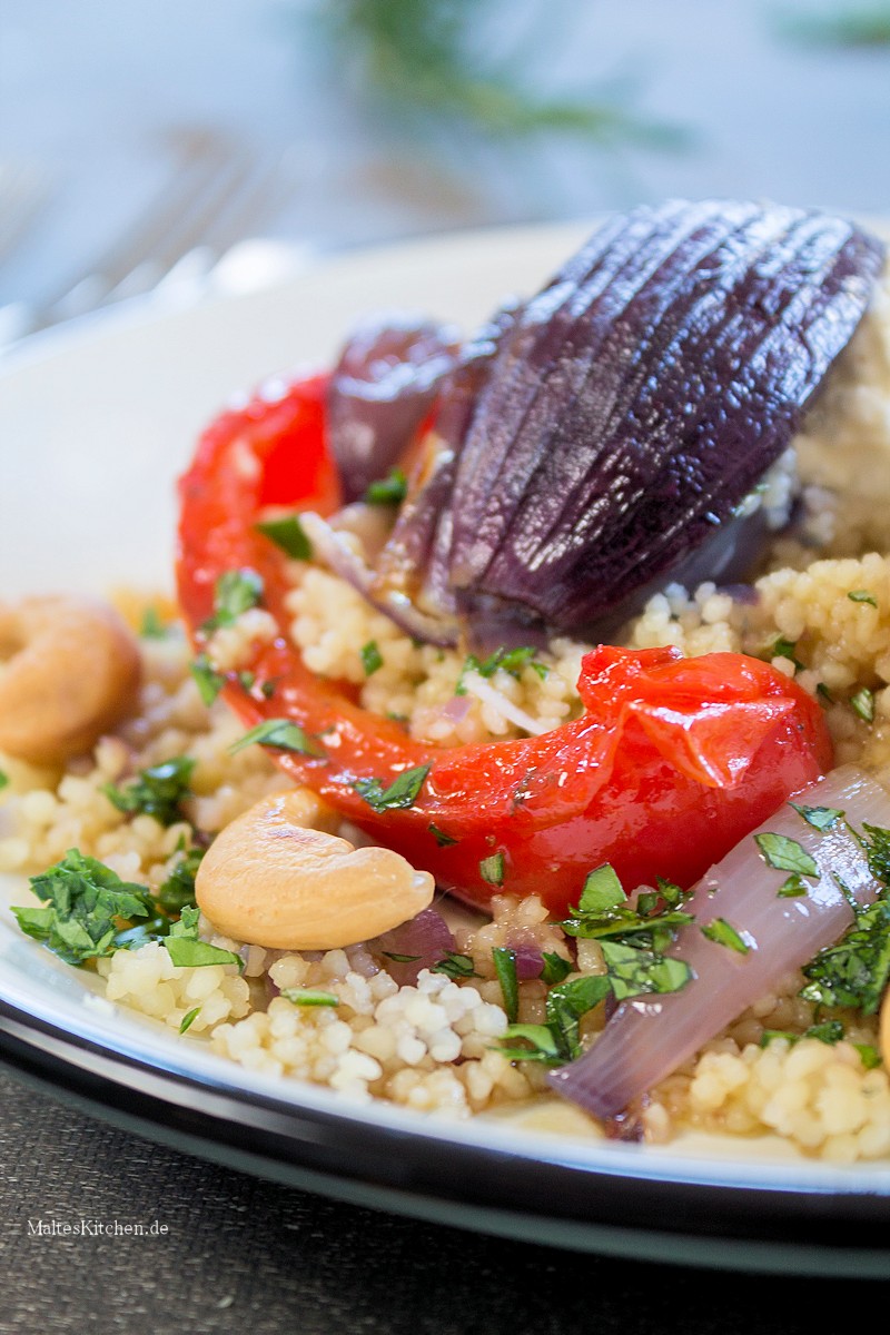 Sehr leckere gefüllte Paprika mit Couscous